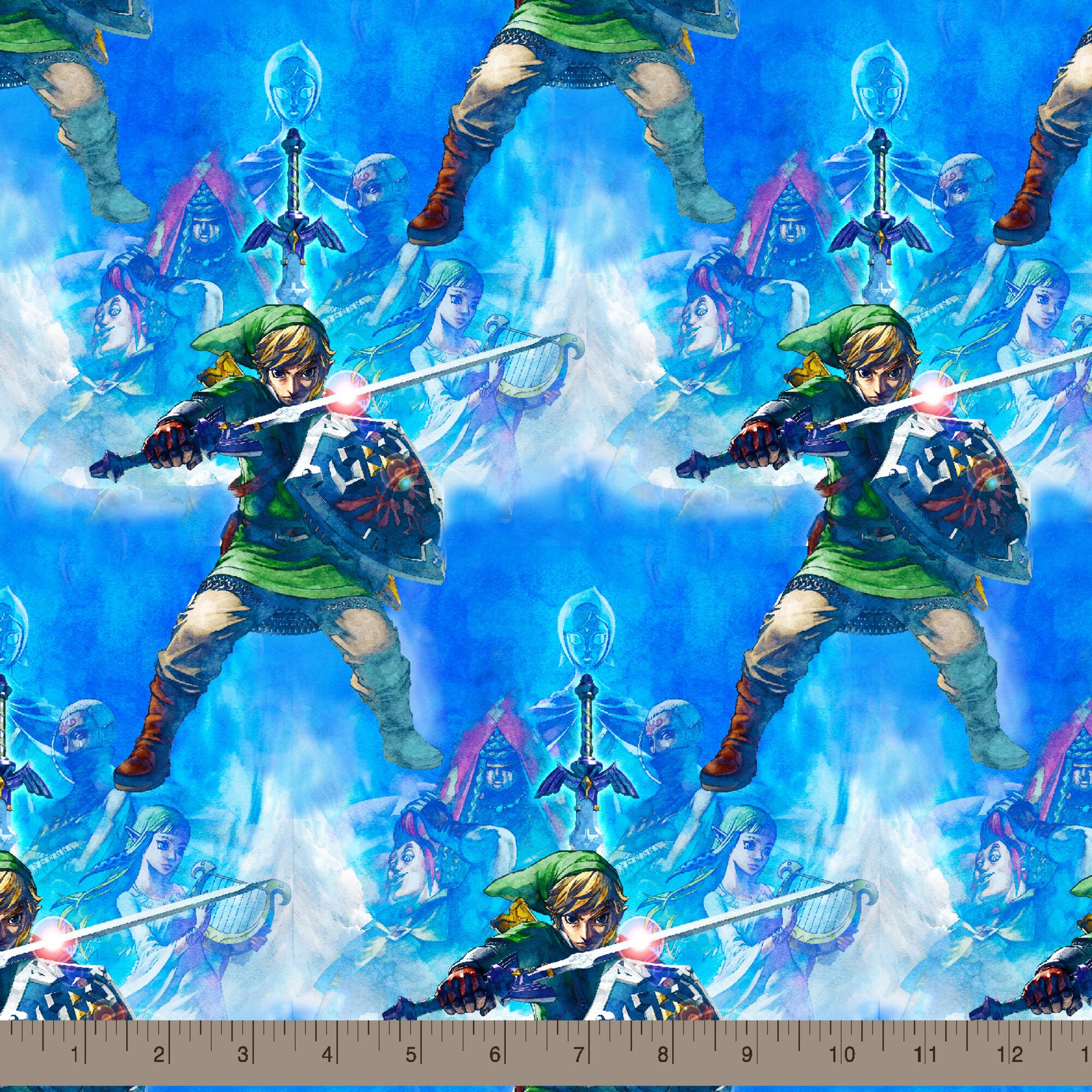 Nintendo Zelda Skyward Sword Cotton Fabric